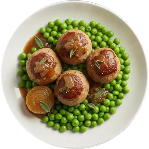 Faggots with Peas and Gravy