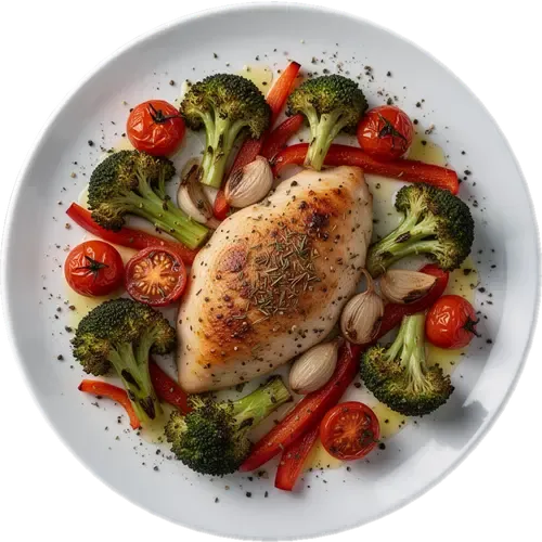 Air Fryer Chicken & Veggies