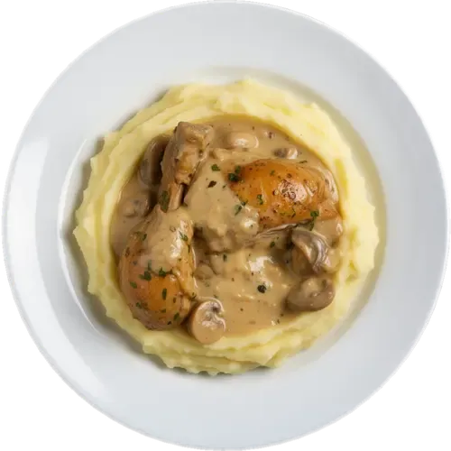 Chicken Fricassée (French creamy chicken stew)