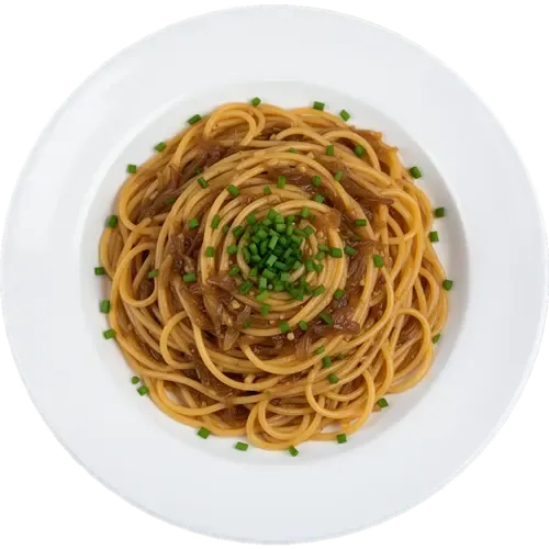 Caramelized Onion and Garlic Spaghetti