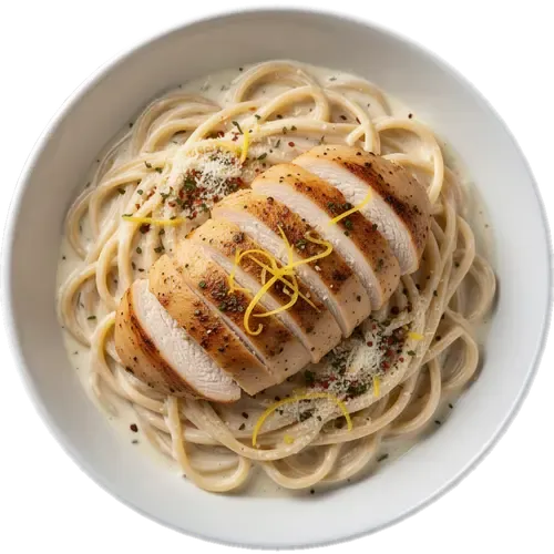 Creamy Lemon Garlic Chicken Alfredo