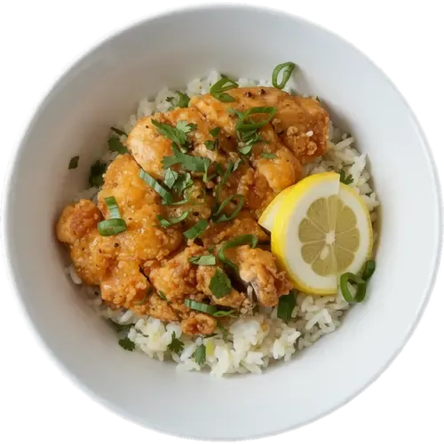 Lemon Garlic Chicken Ricebowl