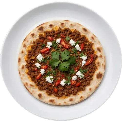 Vegetarian Lahmacun