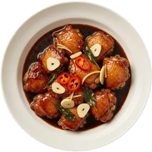 Three-Cup Chicken (Sanbeiji)