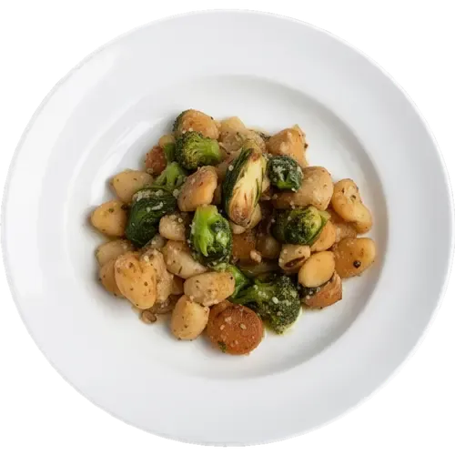 Crispy Gnocchi & Brussels Sprouts