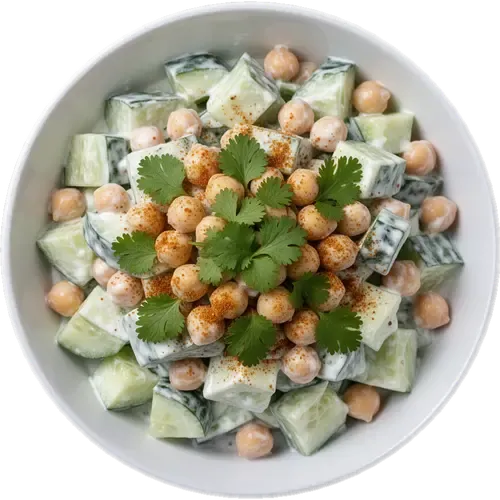 Cucumber Chickpea Salad