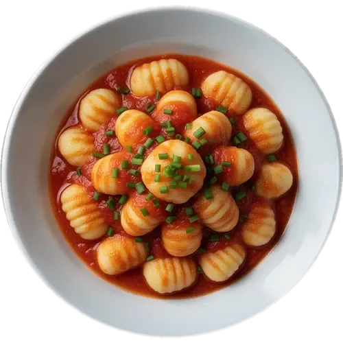 Gnocchi in Tomato Sauce with Chives
