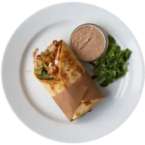 Chipotle Chicken Wrap with Creamy Chipotle Sauce