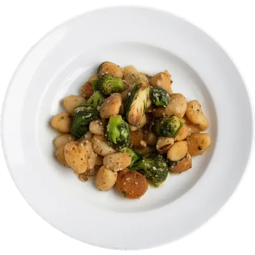 Crispy Gnocchi & Brussels Sprouts