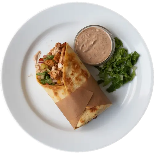 Chipotle Chicken Wrap with Creamy Chipotle Sauce