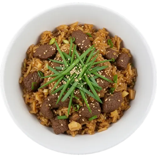 Garlic Beef Fried Rice Recipe