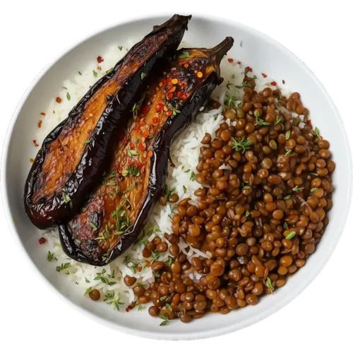 Roasted Garlic Eggplant with Garlic Butter