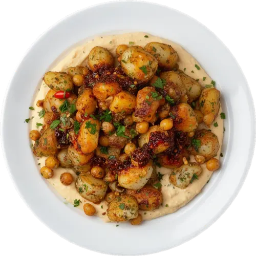 Crispy Breakfast Potatoes with Chickpeas