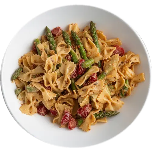 Chili Oil Asparagus Pasta Salad