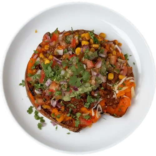 Mexican Stuffed Sweet Potatoes (Vegan Taco Boats)