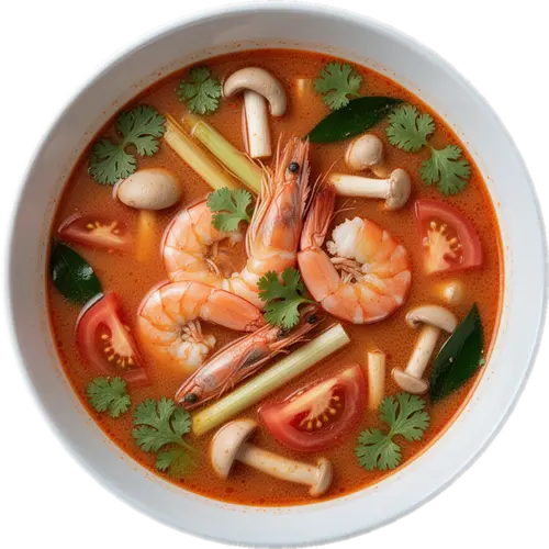 Tom Yum Goong (Spicy Shrimp Soup)