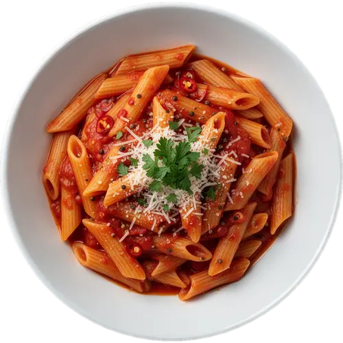 Penne all'Arrabbiata (spicy tomato pasta)