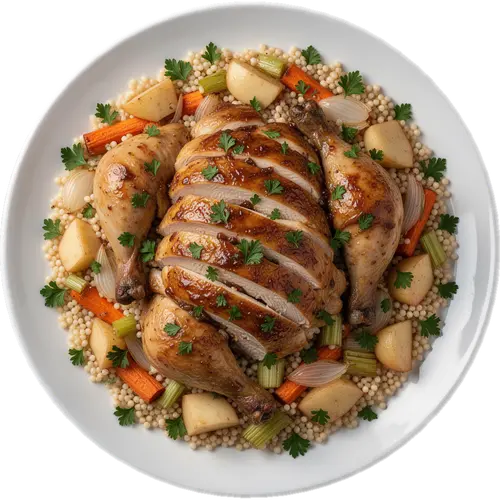 Miso Apple Butter Roast Chicken