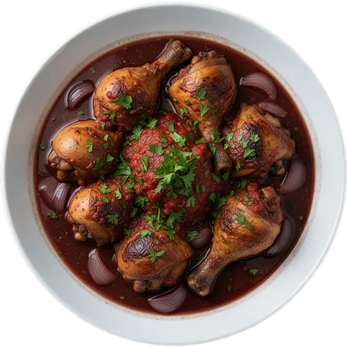 Kokoras Krasatos (Chicken in Wine)