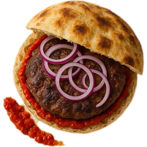 Pljeskavica with Ajvar