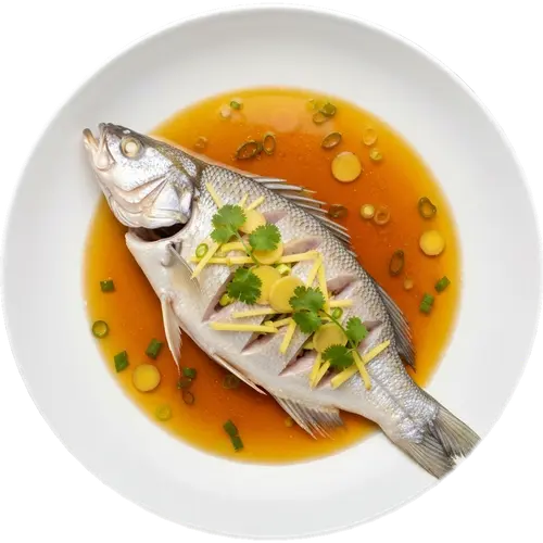 Steamed Whole Fish with Ginger and Scallions